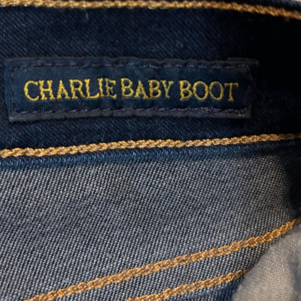 Lucky Brand Women’s Size 4/27 Regular Dark Wash Charlie Baby Boot Cut Jeans - Picture 4 of 12